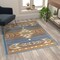 Flash Furniture Blue 4 x 5 Southwestern Style Patterned Area Rug OKR-RG1113-45-BL-GG - alternate 3